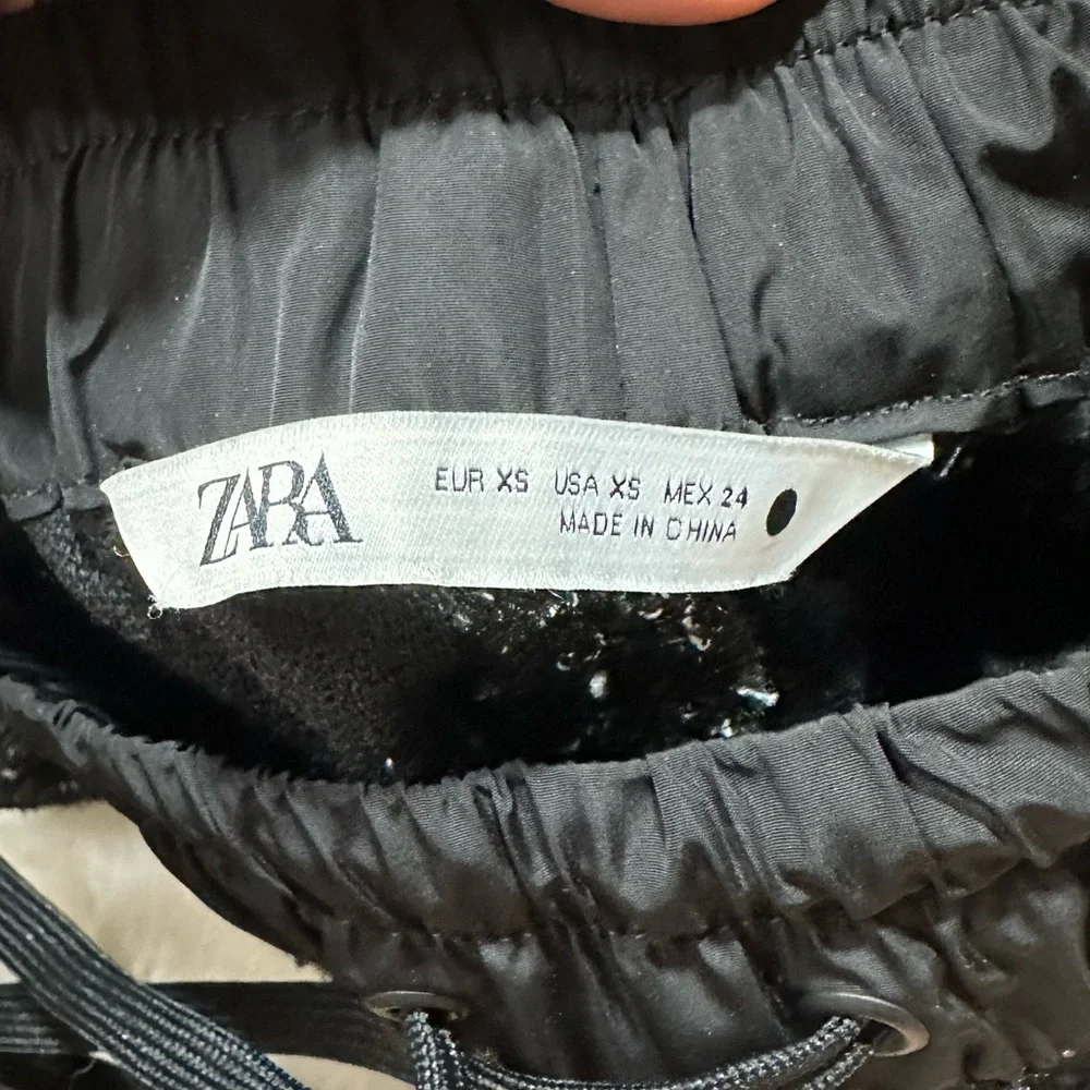Zara Tweed High Waisted Sweat Pants